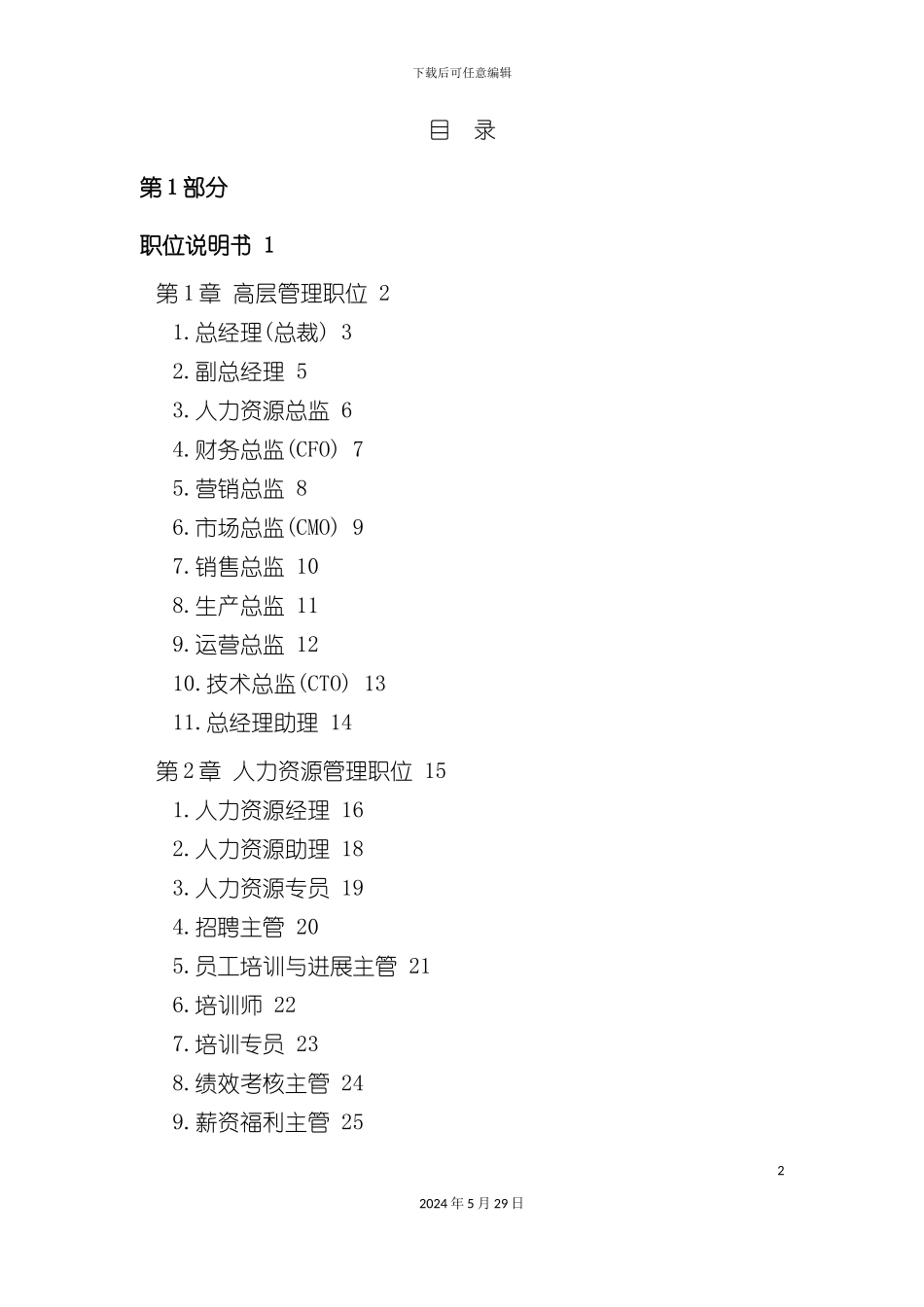 公司职业说明书和积效考核范本_第2页