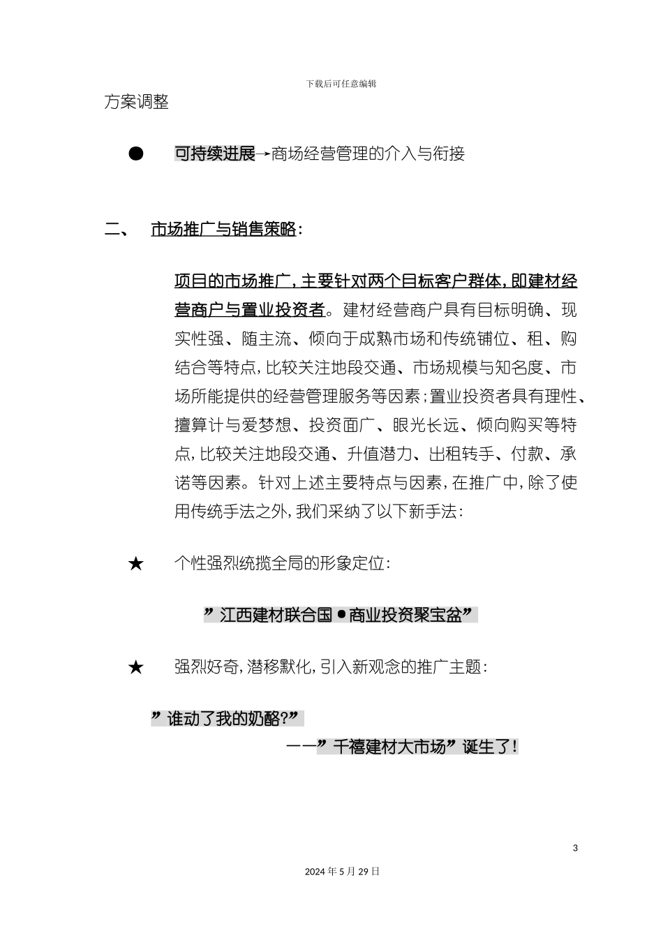 公司营销推广策划报告书_第3页