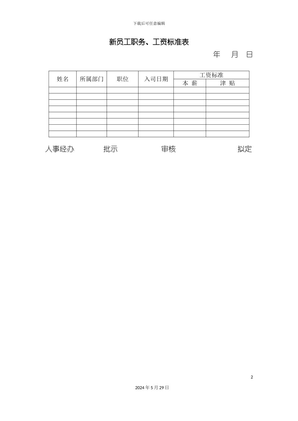 公司薪资员工管理制度_第2页