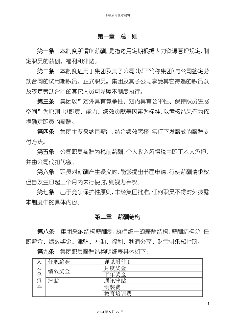 公司薪酬福利制度汇编_第3页