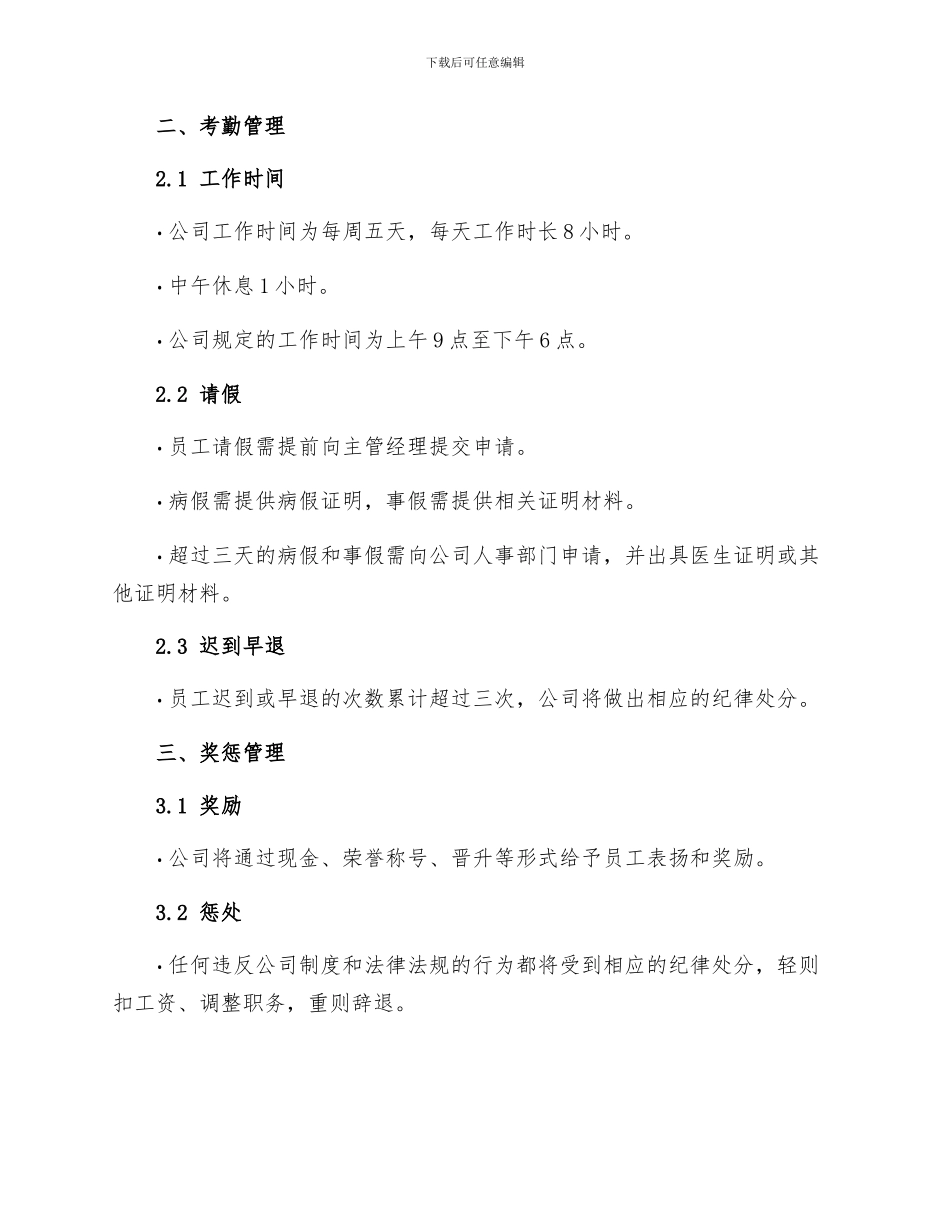 公司规章制度最终版_第2页