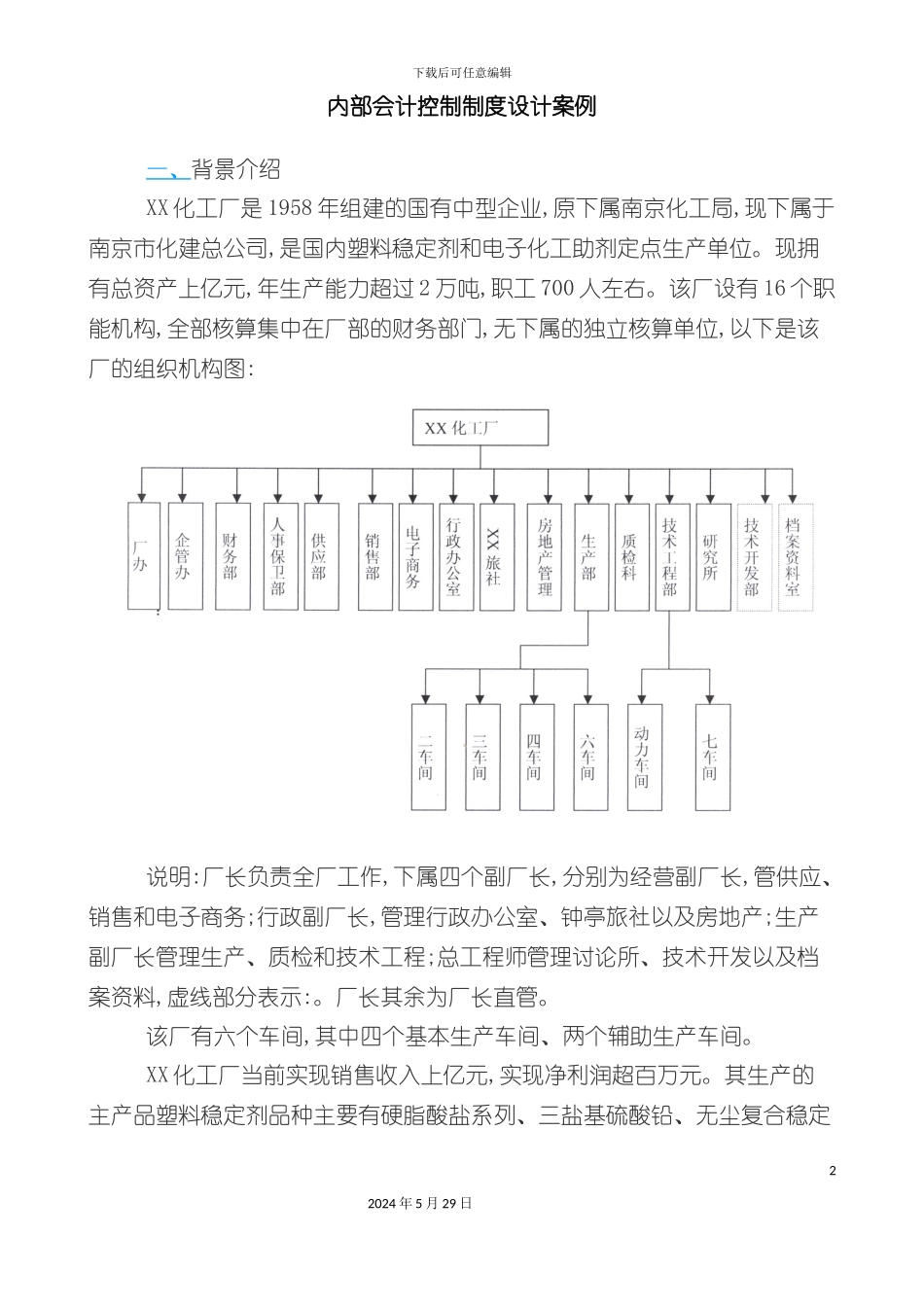 内部会计控制制度设计案例_第2页