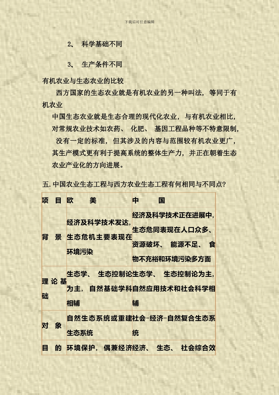 农业生态工程习题样本_第3页