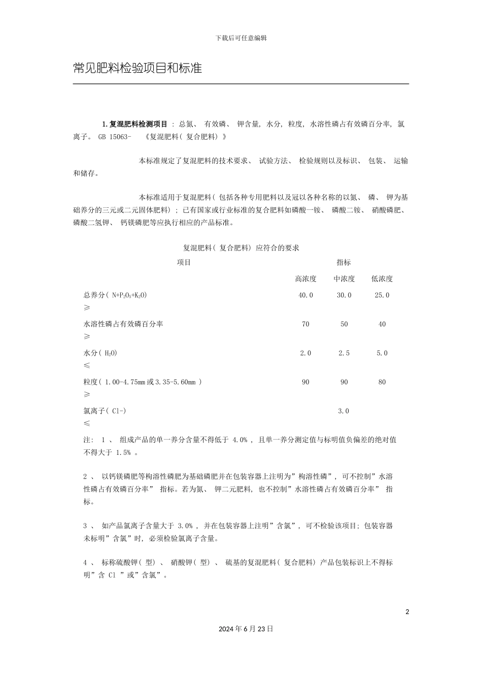 农业部各种肥料标准及检测方法_第2页
