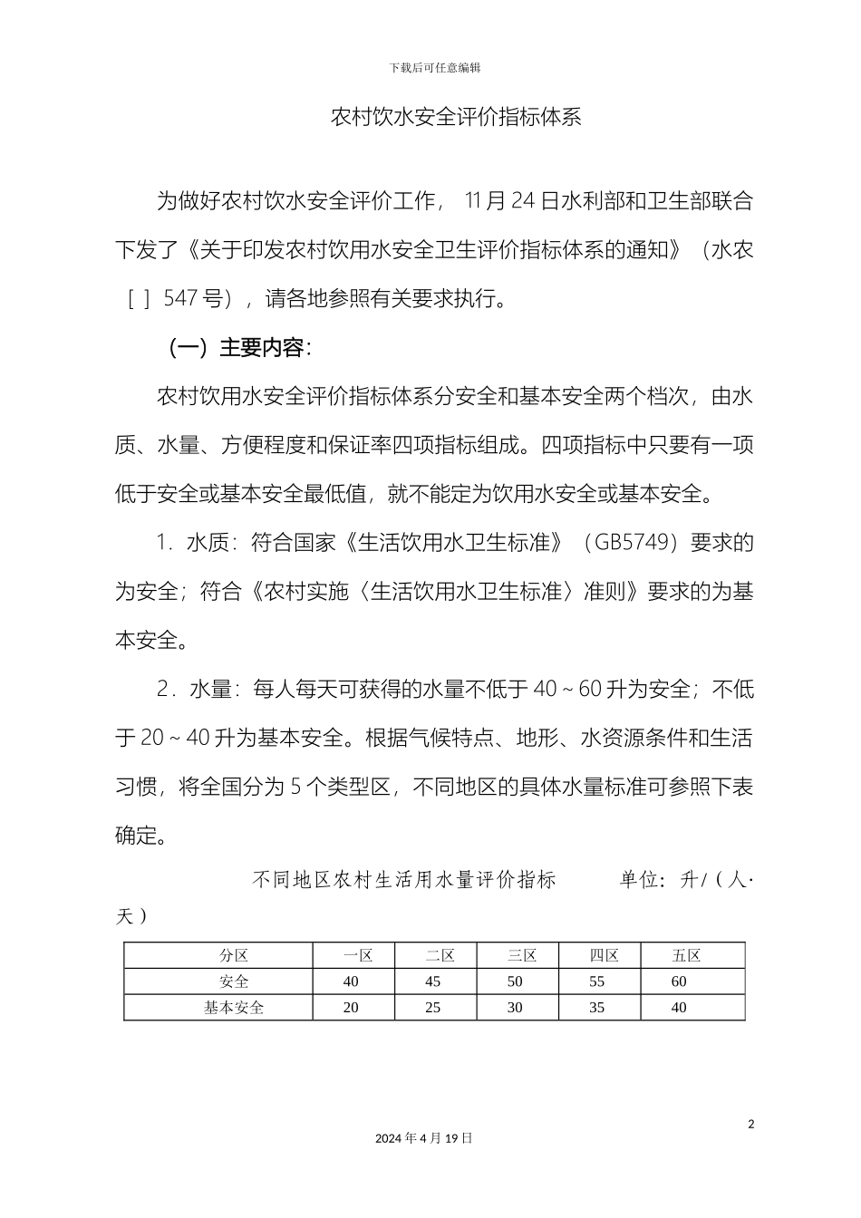 农村饮水安全评价指标体系_第2页