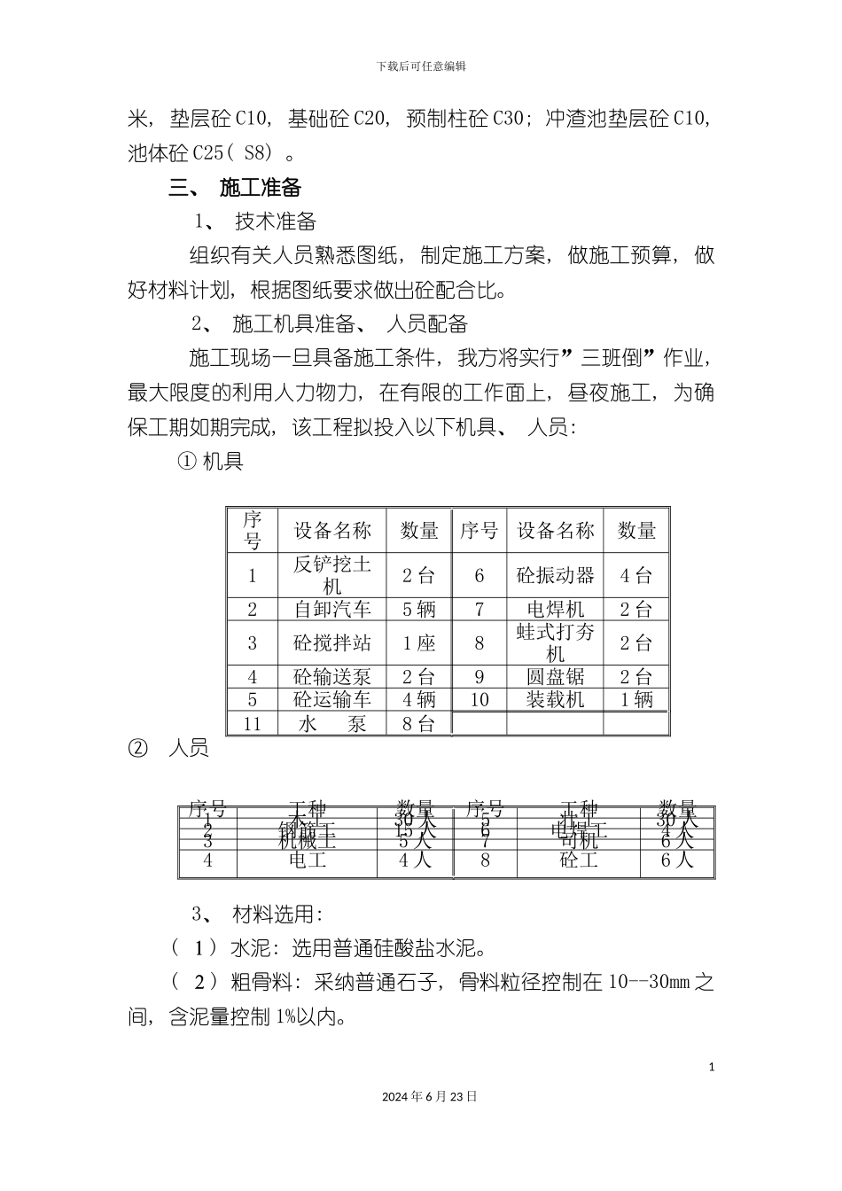 冲渣池施工方案_第3页