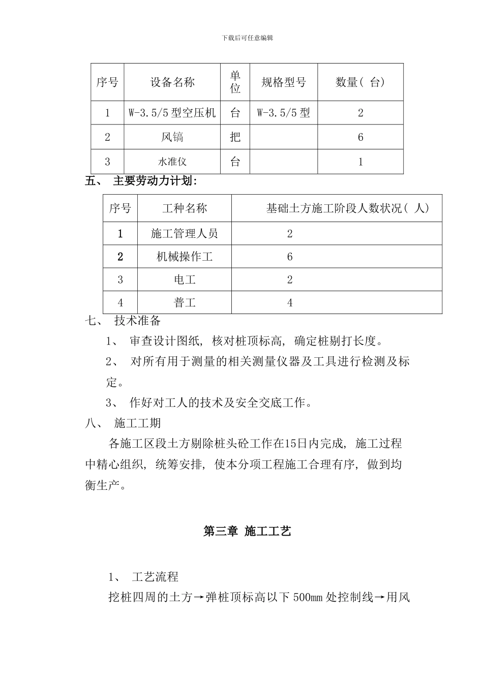 破除桩头施工方案样本_第3页