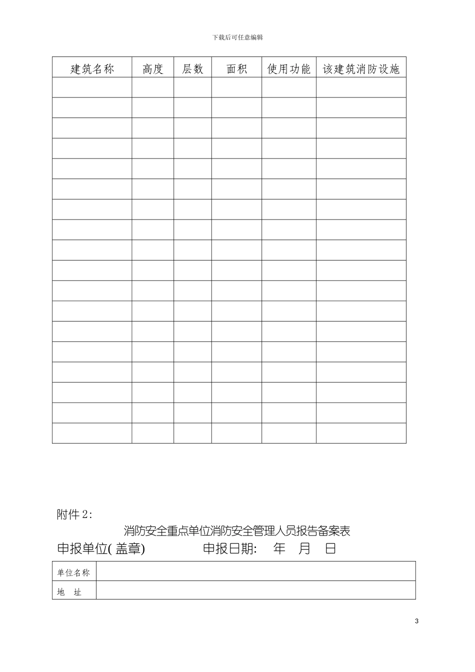 碑林区重点单位户籍化管理三项备案表模板_第3页
