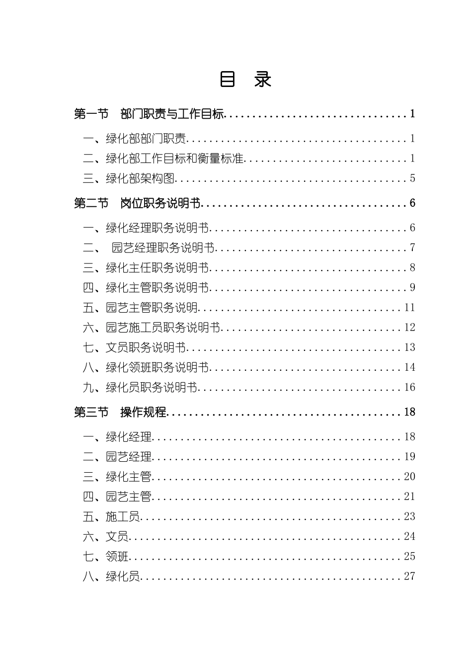 碧桂园绿化部岗位职务说明书_第2页
