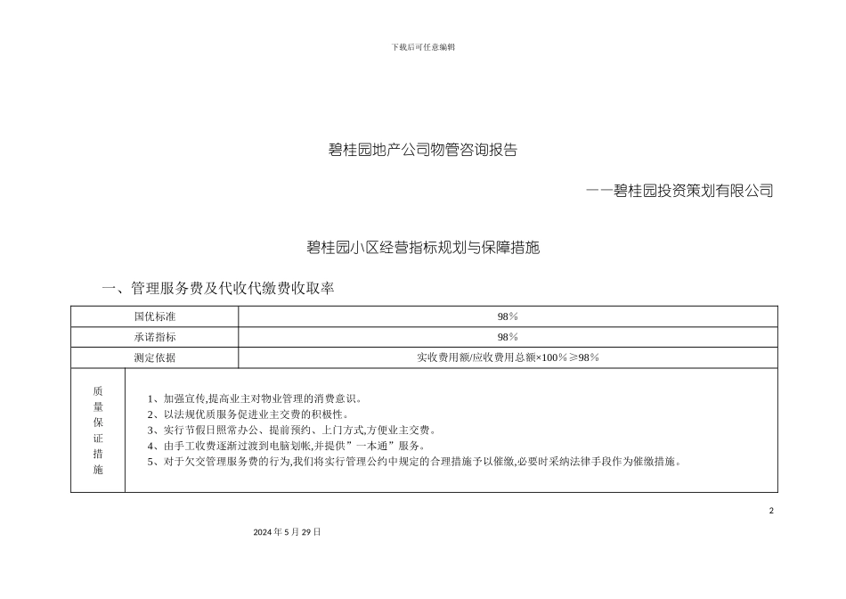 碧桂园管理处物业管理知识方案_第3页
