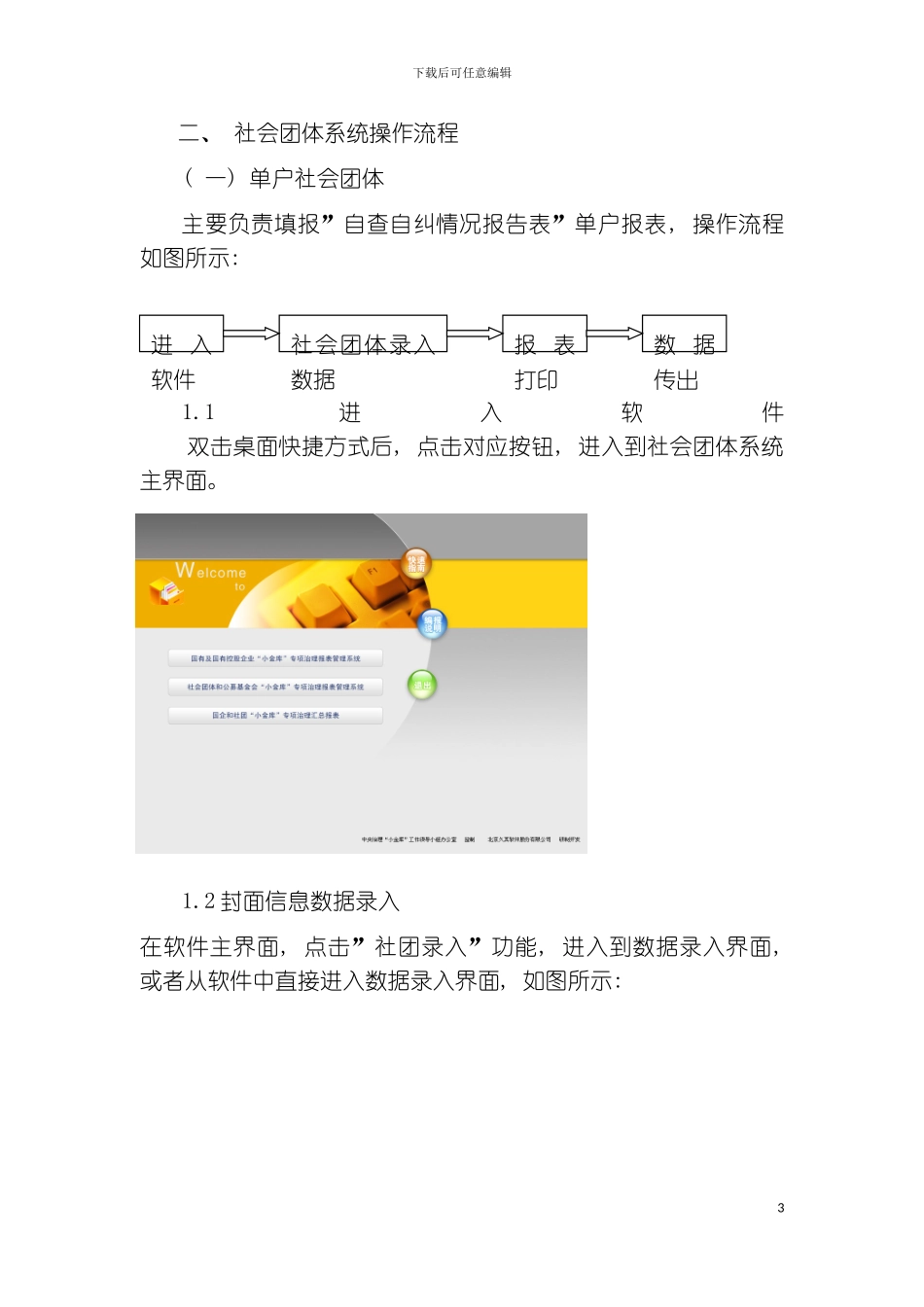 社会团体公募基金会小金库治理报表管理系统快速指模板_第3页