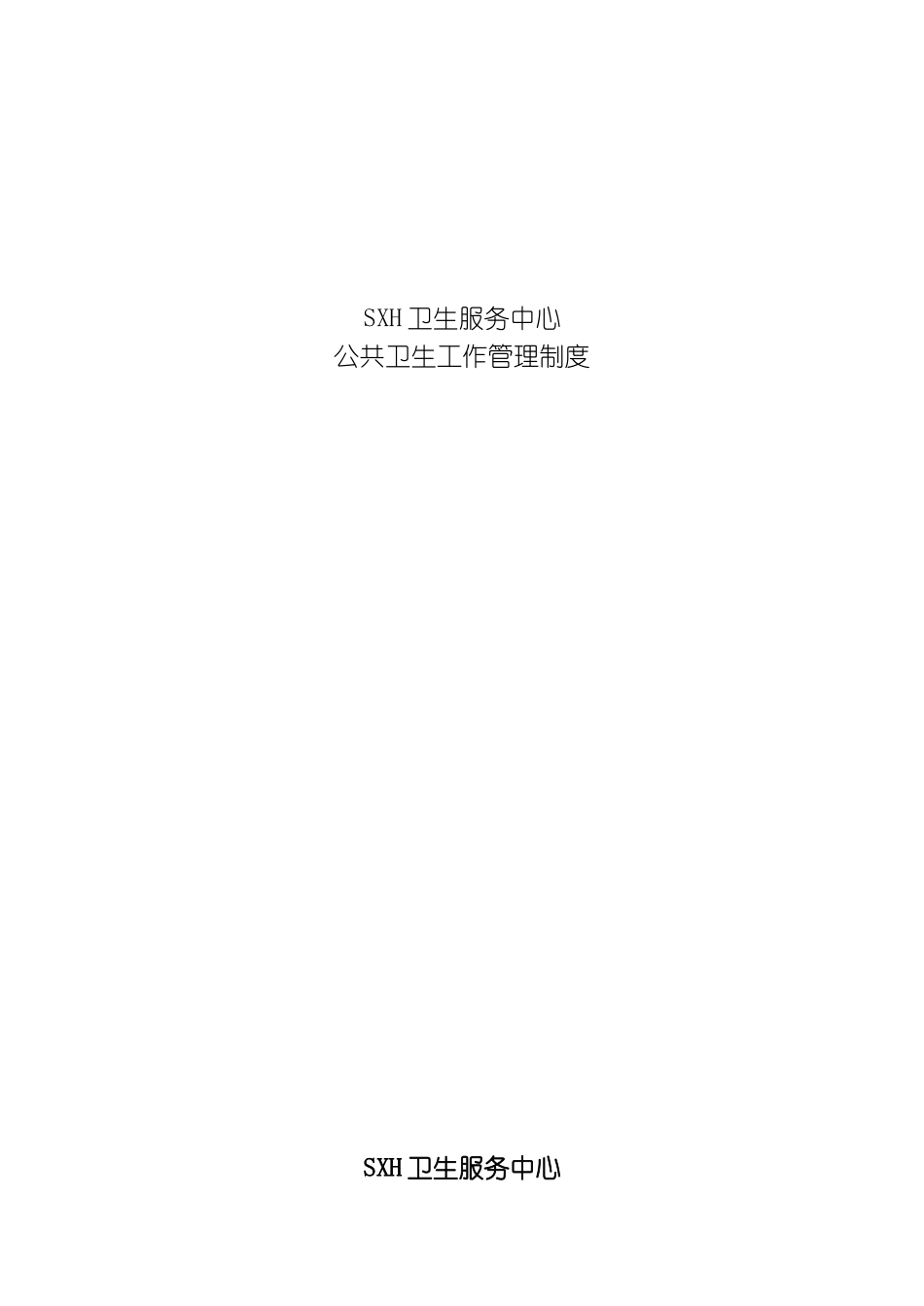 社区卫生服务中心乡镇卫生院公共卫生工作管理制度模板_第2页