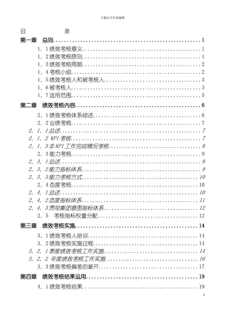 福建置业公司绩效考核手册_第3页