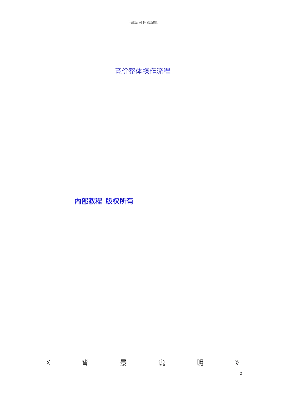 竞价整体操作流程个人运营竞价策划方案模板_第2页
