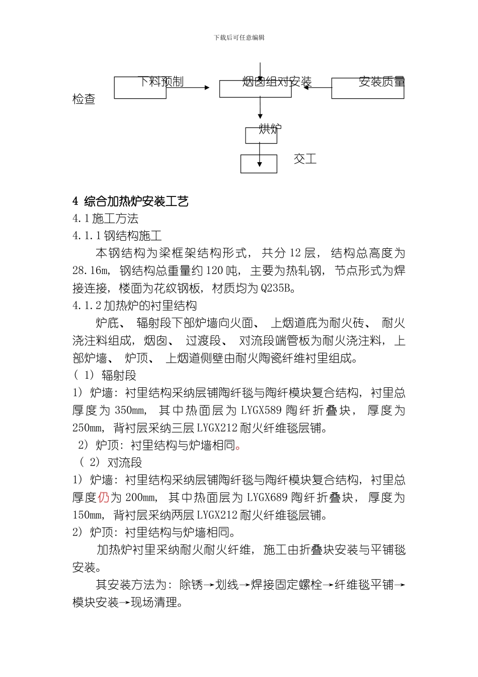 综合加热炉施工技术总结模板_第3页