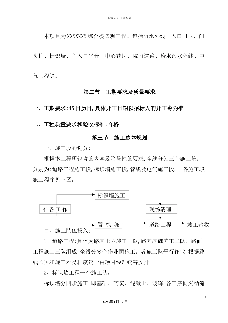 综合楼景观工程施工组织设计_第3页