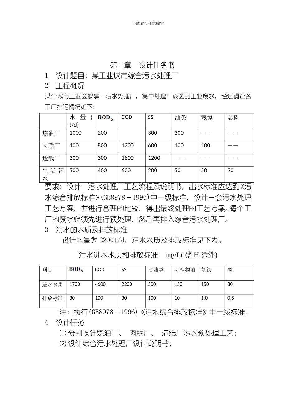 综合污水处理厂工艺模板_第2页