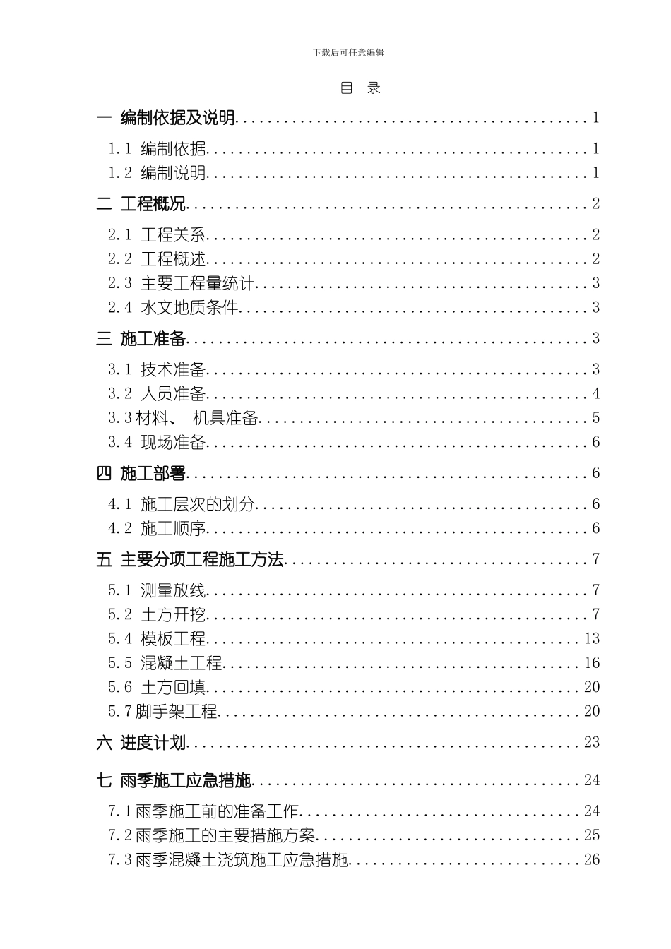 综合给水蓄水池土建结构工程施工方案模板_第1页