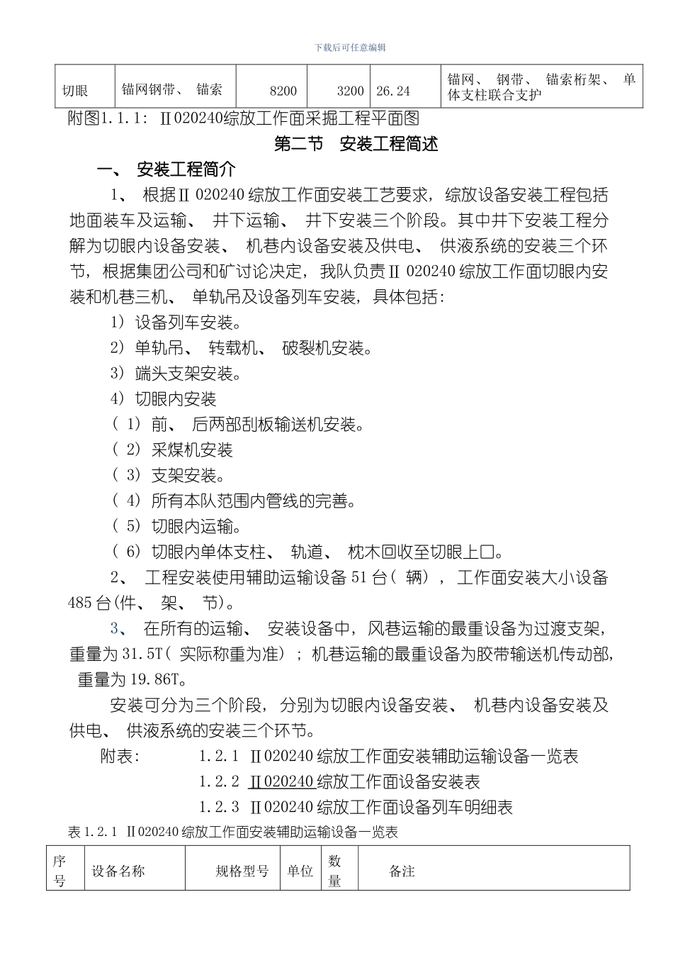 综放工作面安装安全技术措施模板_第2页