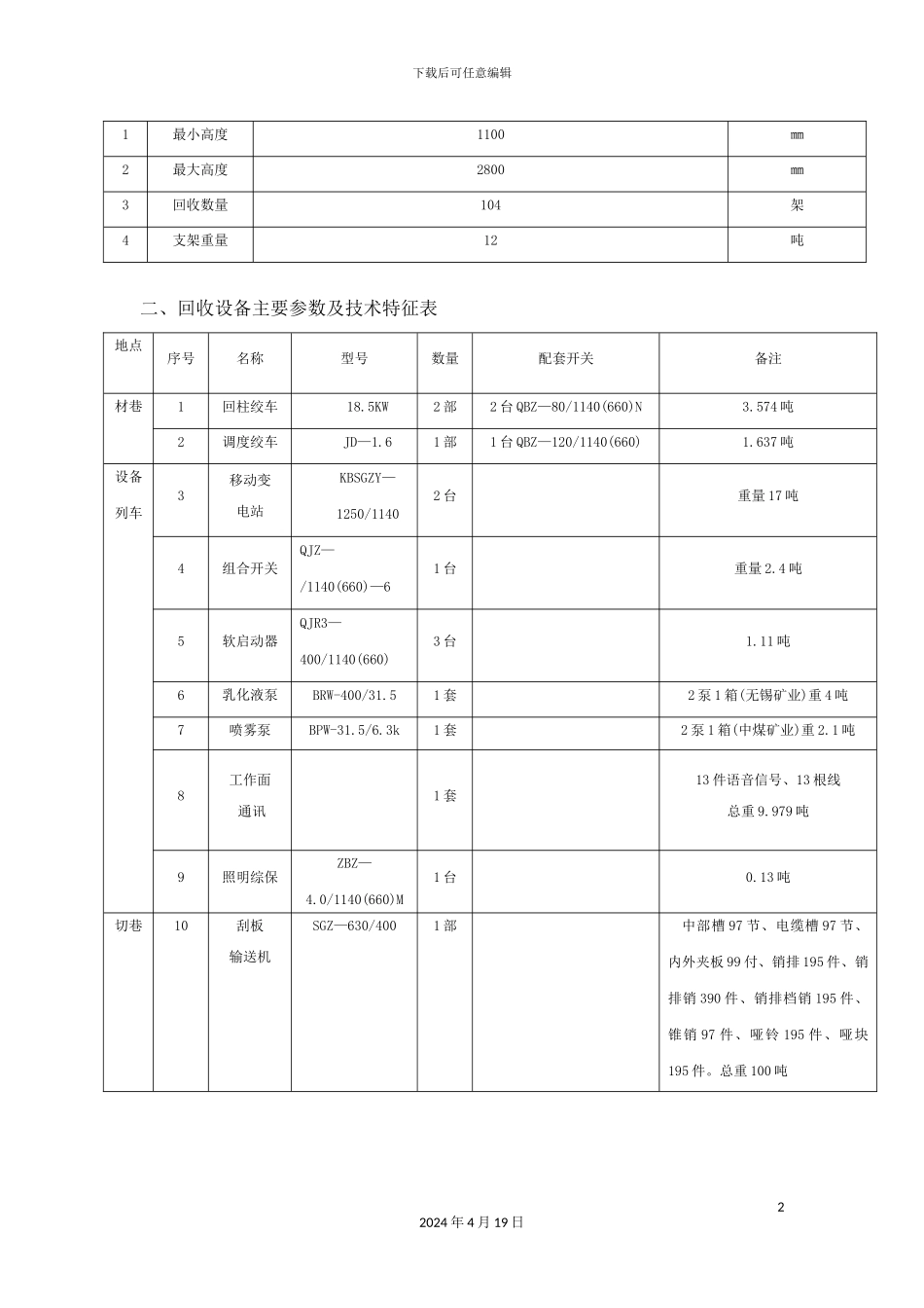 综采工作面回收作业规程_第3页