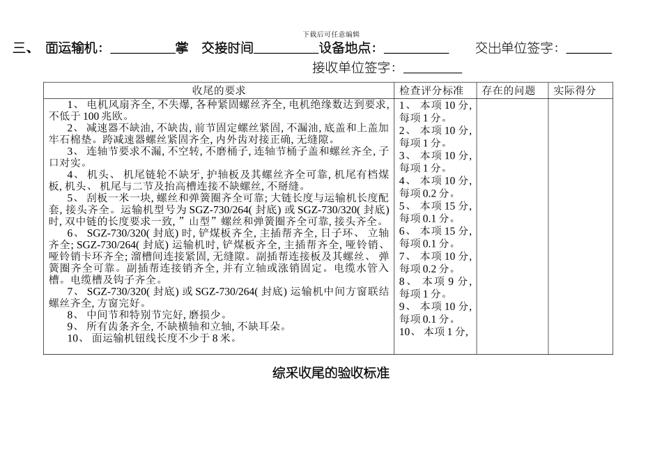综采收尾的验收标准模板_第3页