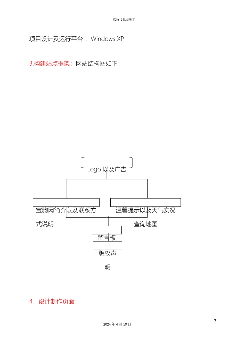 网页设计与制作个人实训报告_第3页