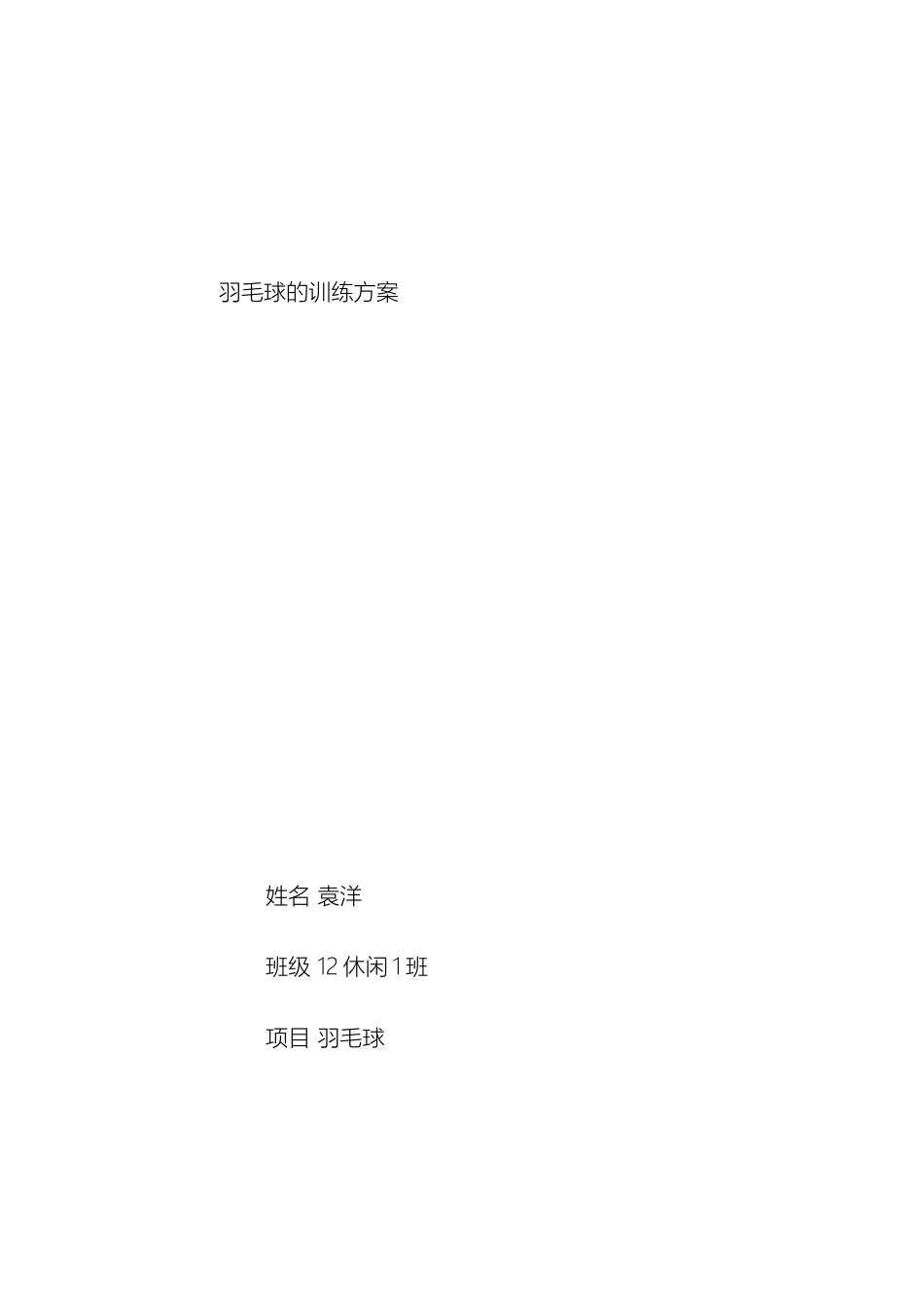 羽毛球的训练方案_第2页