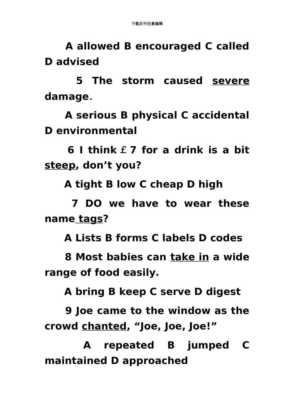 职称英语考试综合类B级试题及答案汇编_第3页