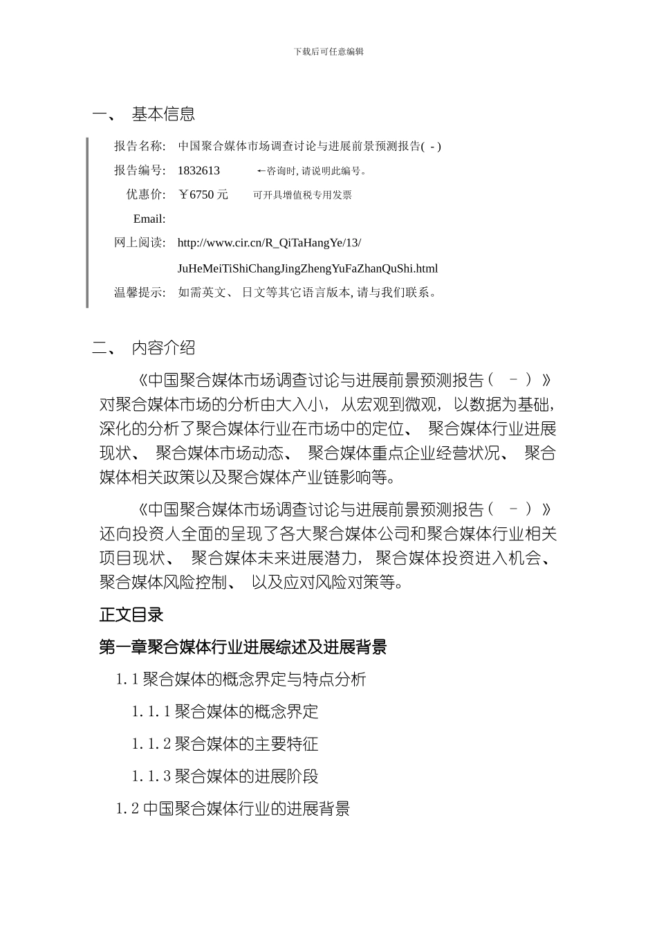 聚合媒体研究分析及发展趋势预测模板_第3页