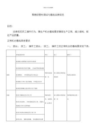 聚烯烃看线规范模板