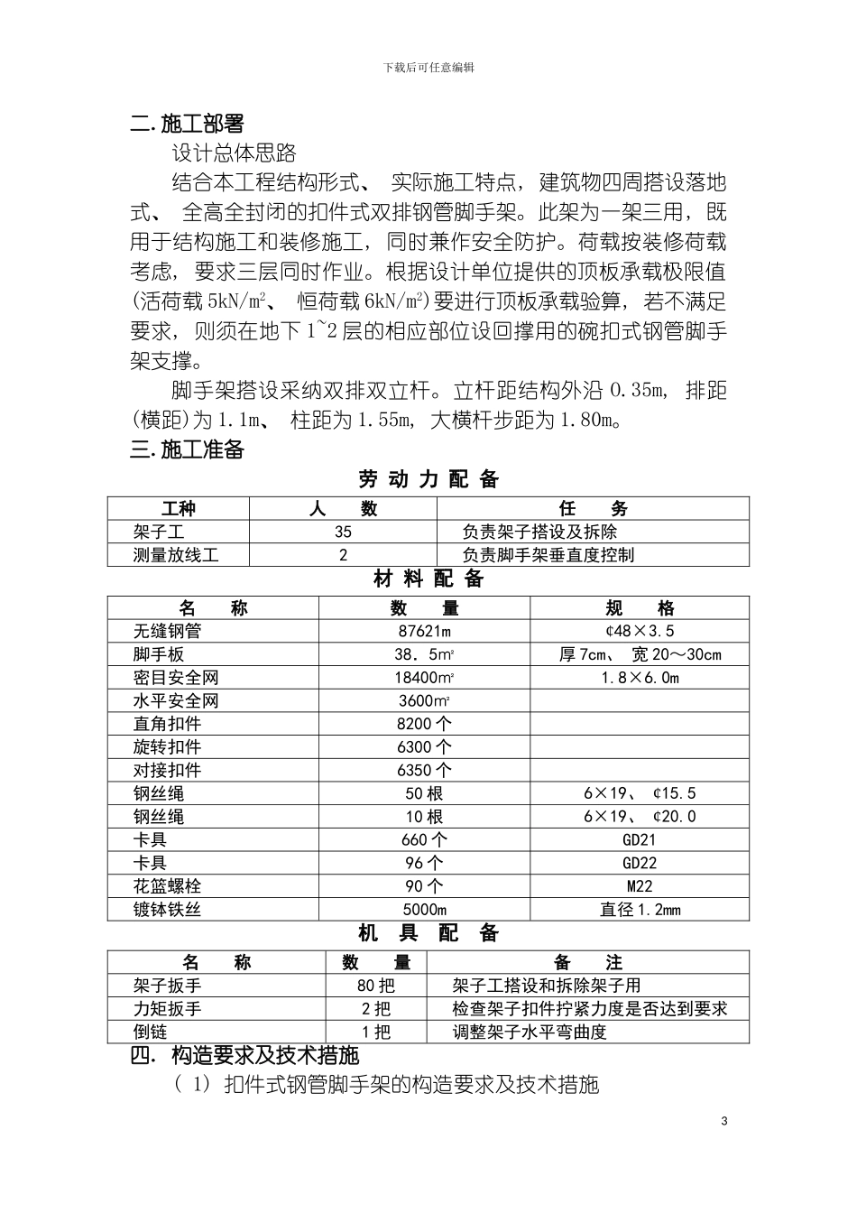 脚手架工程施工安全方案模板_第3页