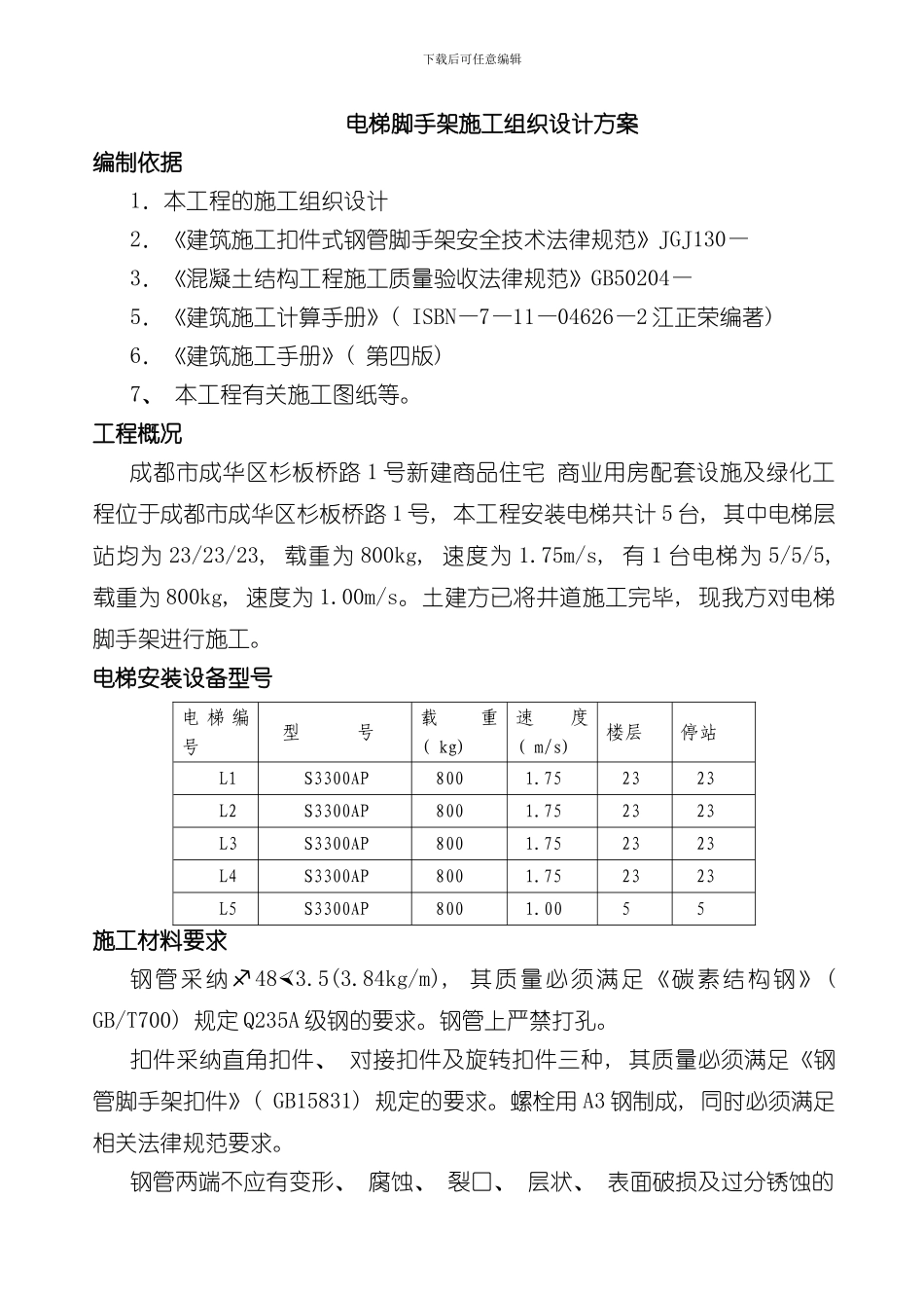 脚手架施工方模板_第2页
