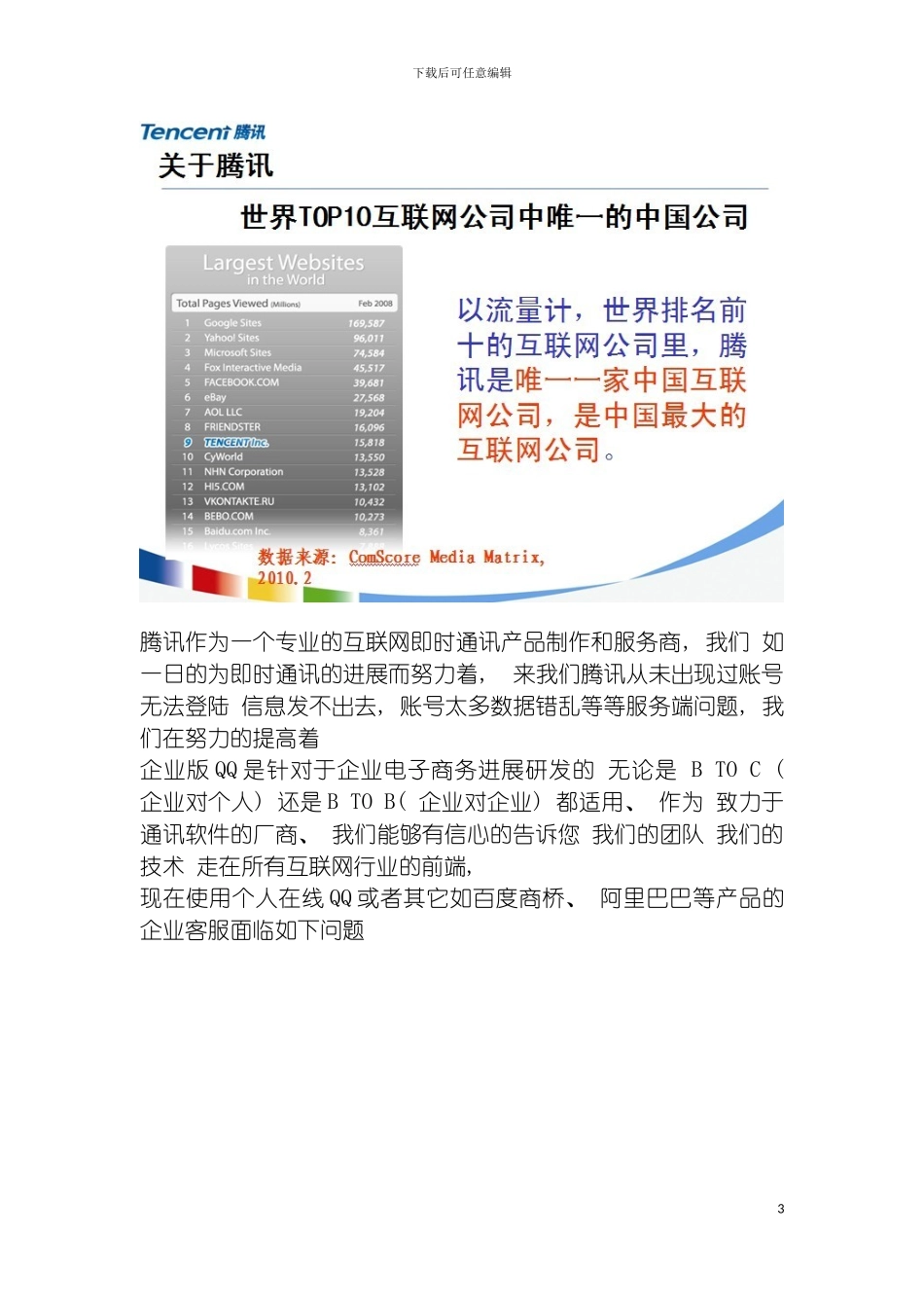 腾讯企业版QQ产品优势和推广方案模板_第3页