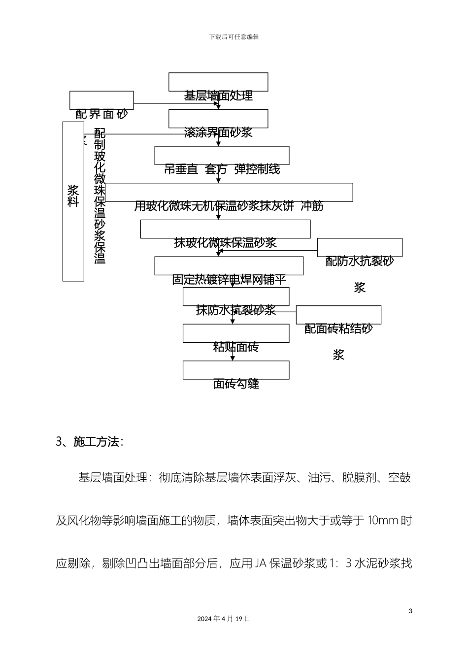膨胀玻化微珠保温砂浆施工工艺范文_第3页