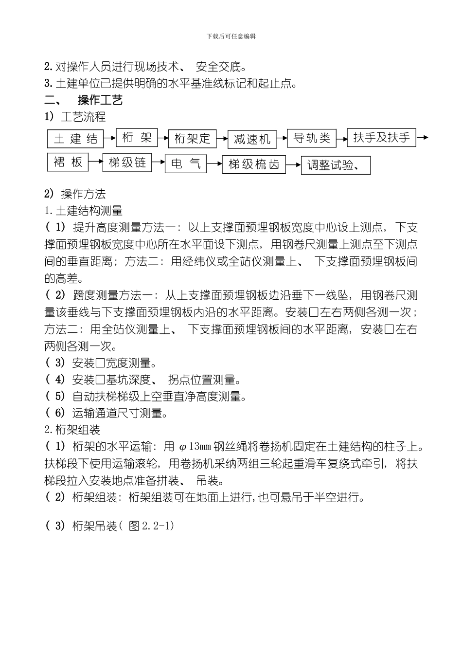 自动扶梯安装标准模板_第3页