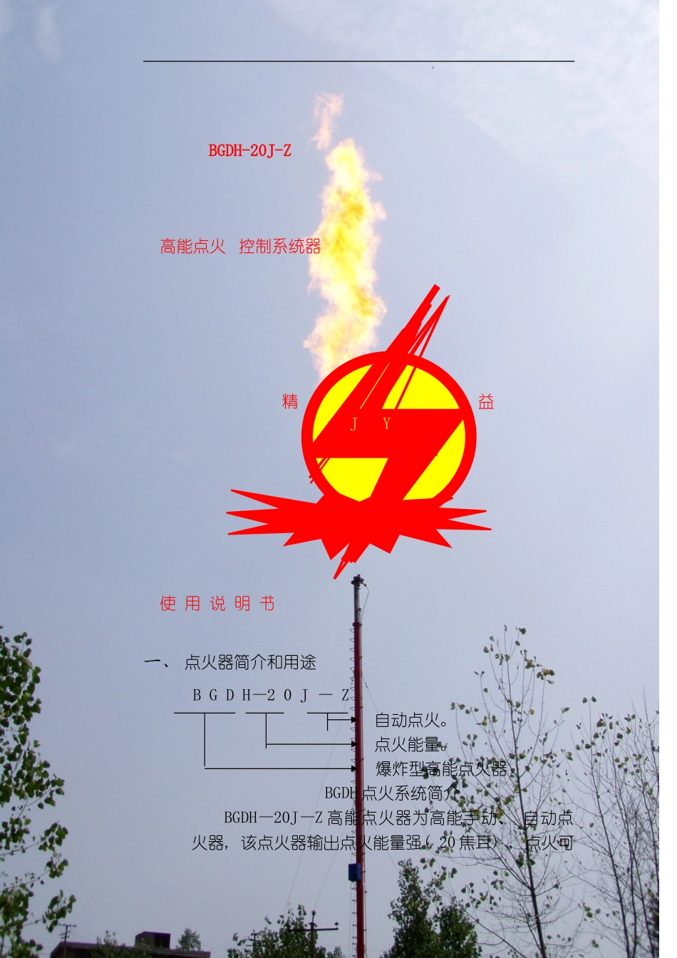 自动放空点火器说明书模板_第1页