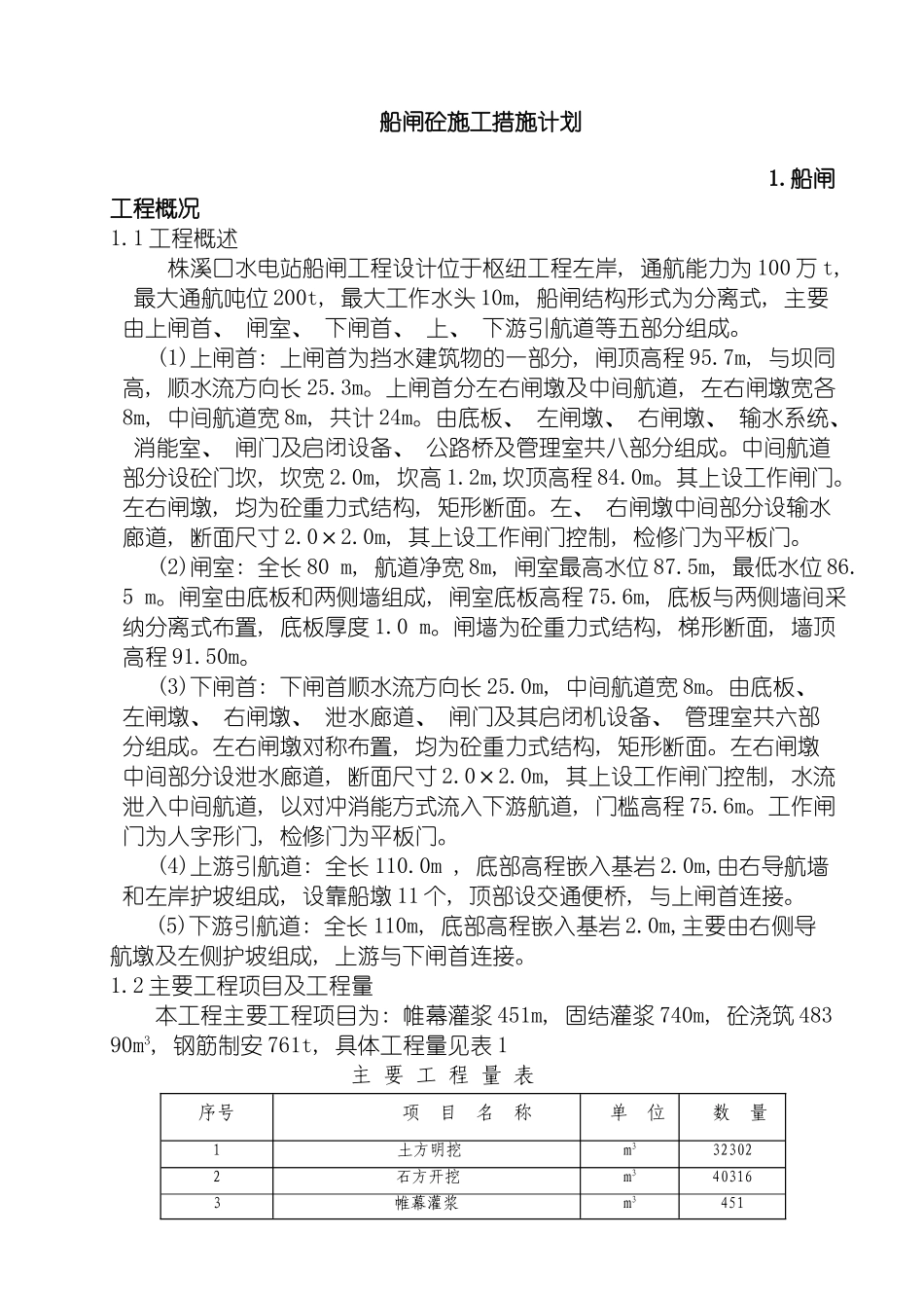 船闸砼施工措施计划模板_第2页