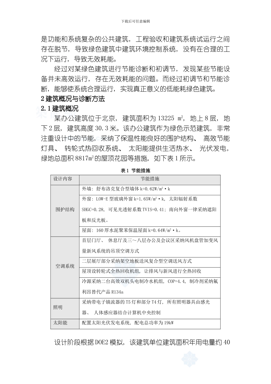 节能诊断与初调节在某绿色建筑中的应用模板_第2页