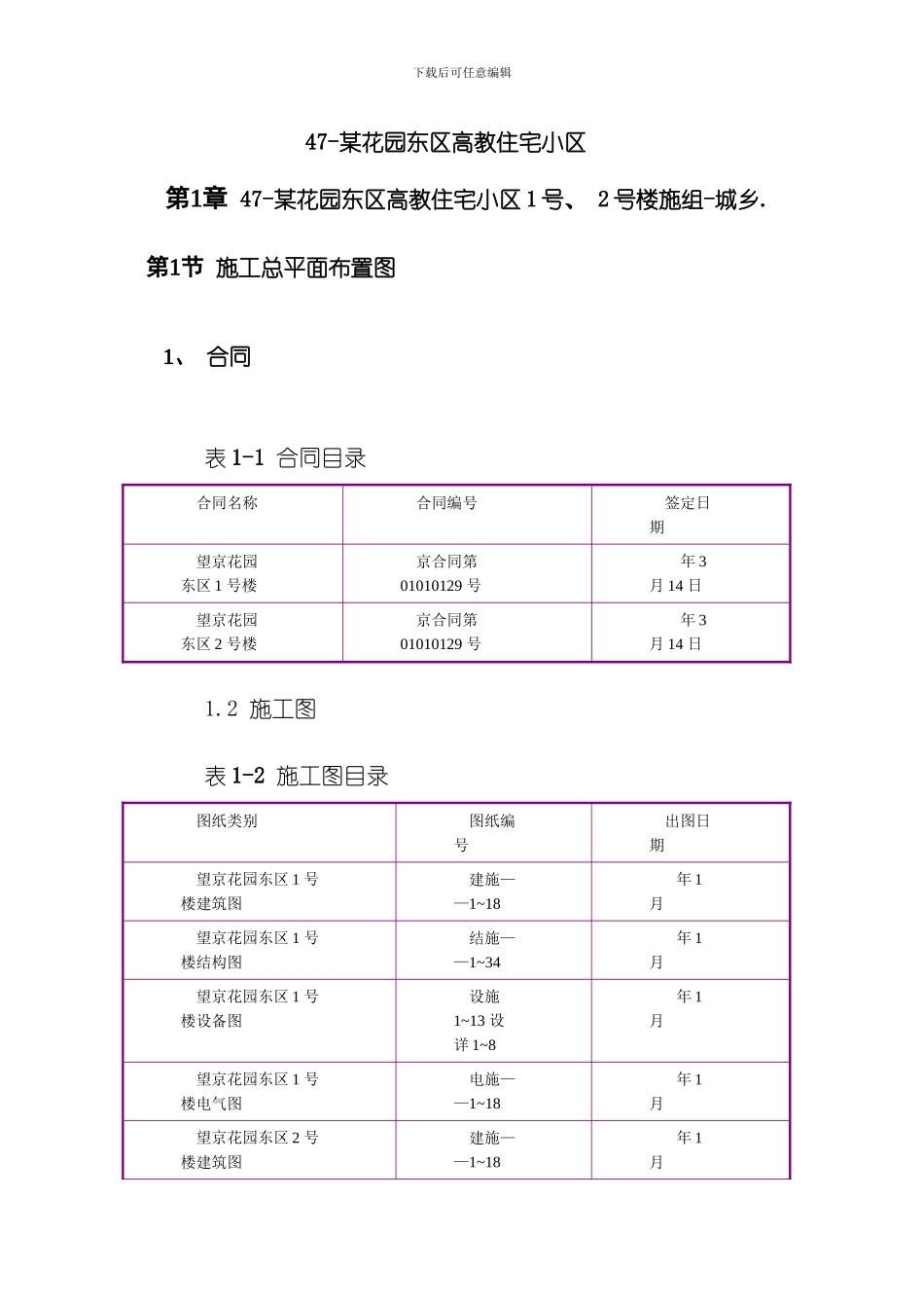 花园东区高教住宅小区工程施工组织设计方案范本模板_第3页