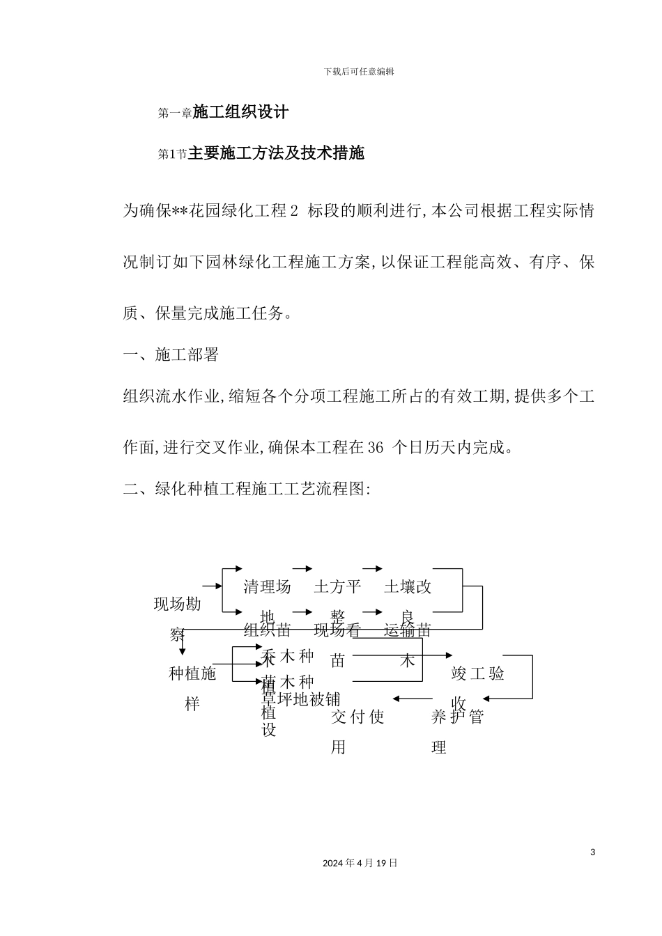 花园绿化工程标段施工组织设计概述_第3页