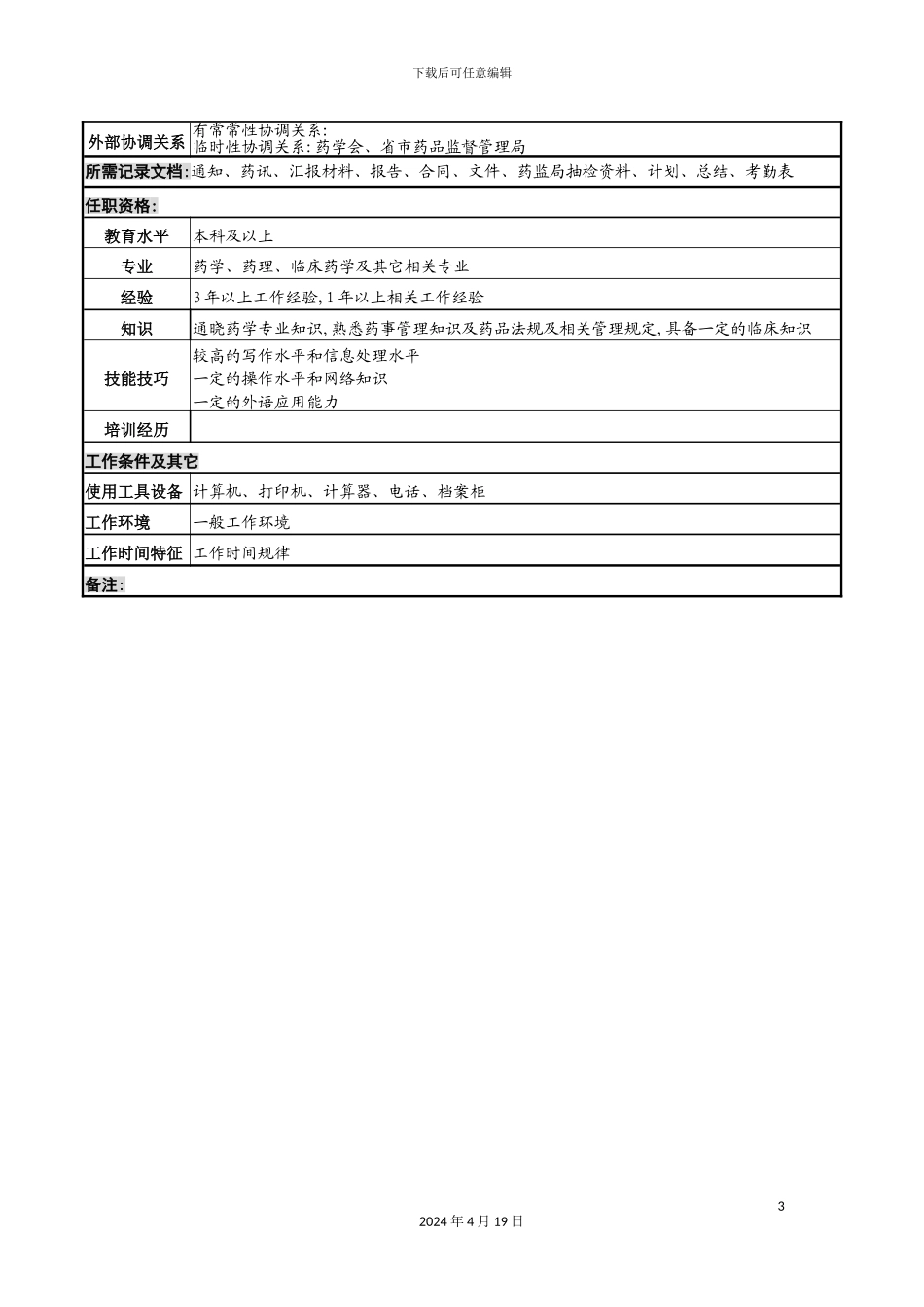 药学部临床药学岗位职责_第3页