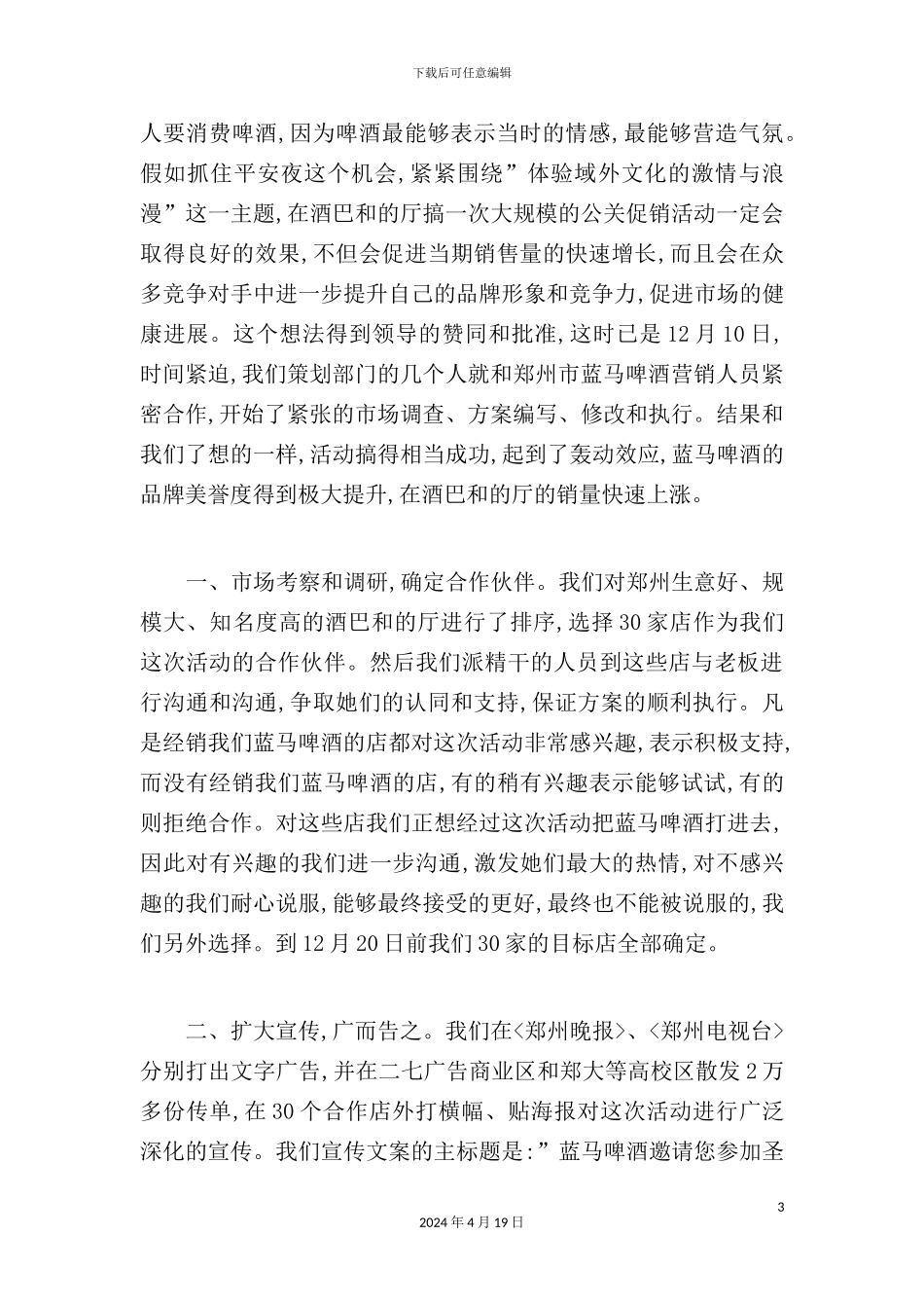 蓝马啤酒圣诞节促销策划案例_第3页