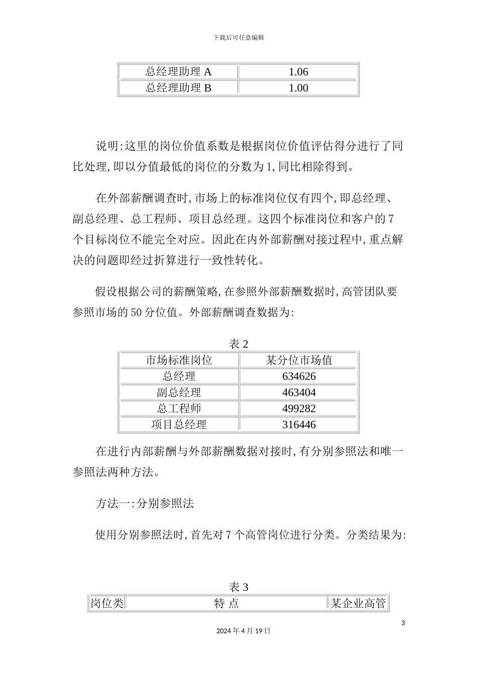 薪酬方案设计中兼顾内外部公平的方法_第3页