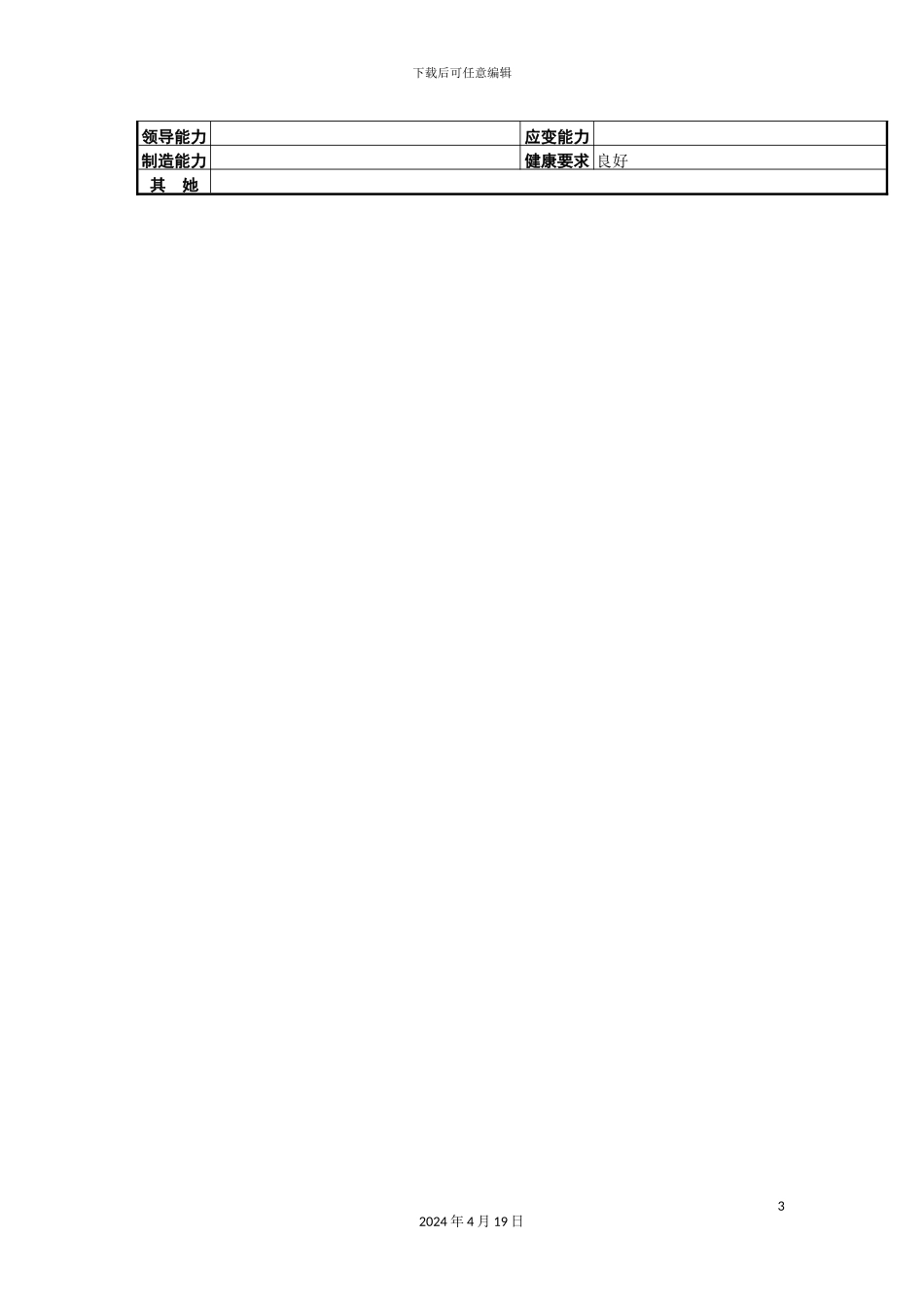 行政事务处招待所采购员岗位说明书_第3页