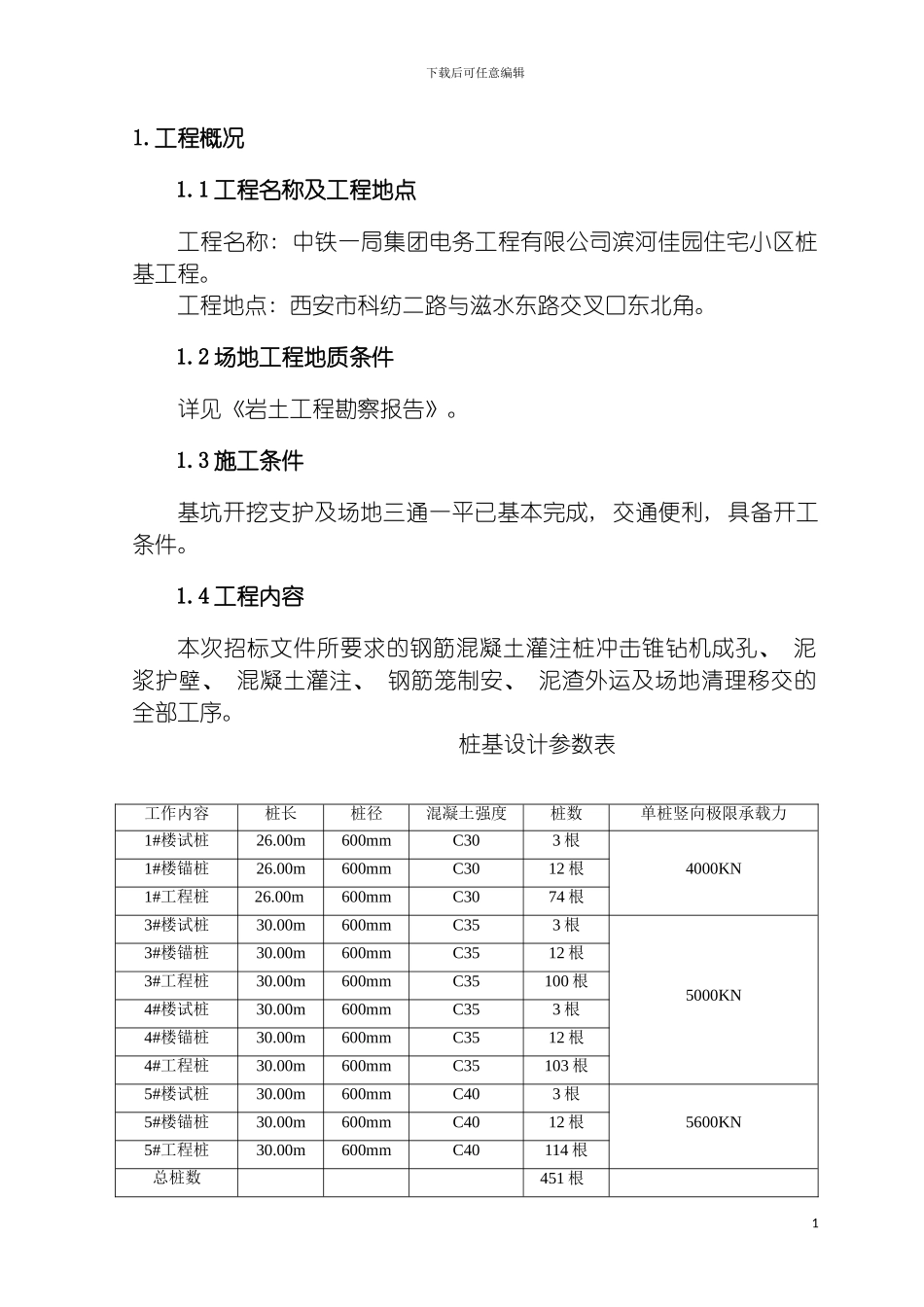 西铁浐灞生态苑冲击钻施工组织设计施工用模板_第2页