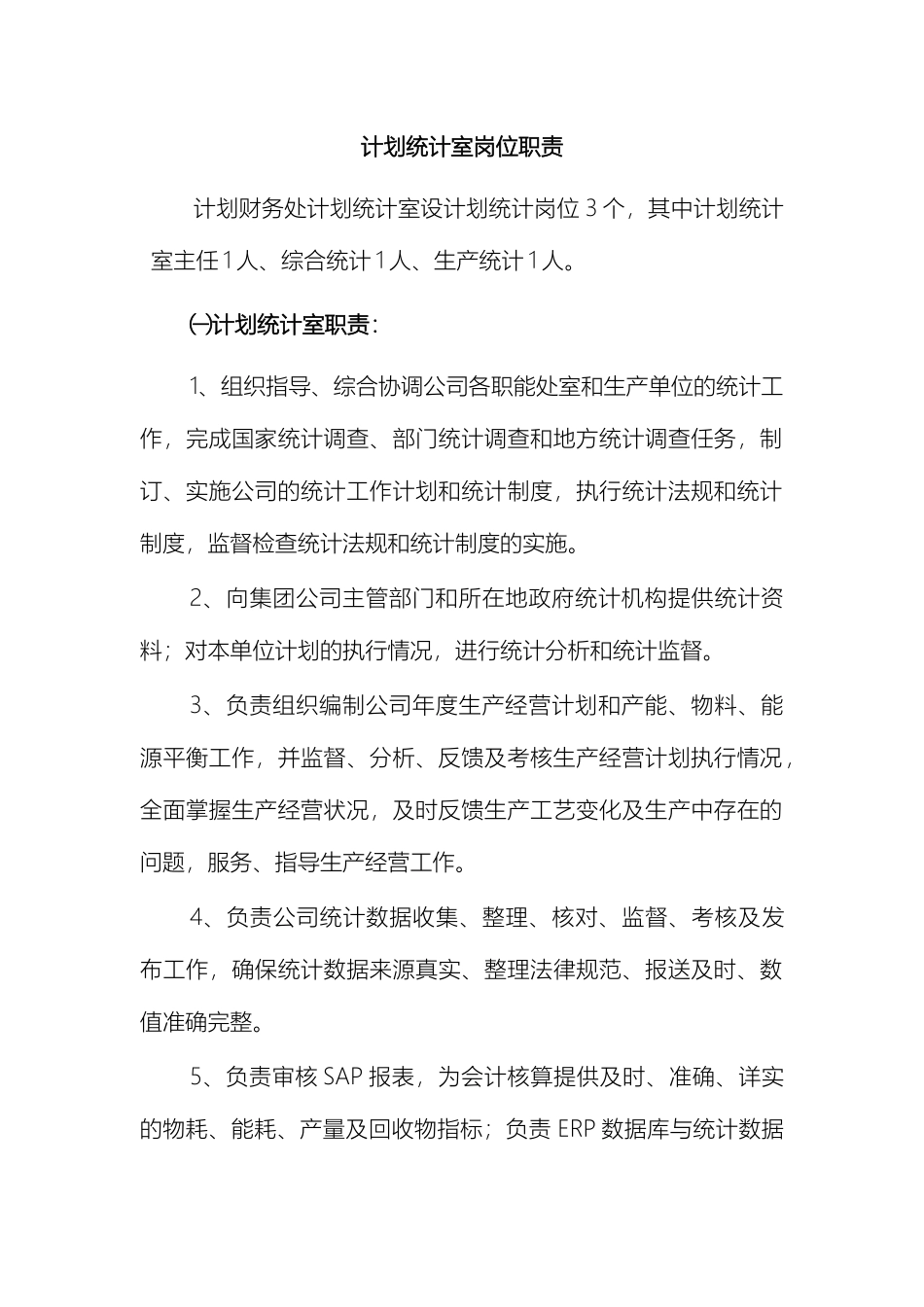 计划统计岗位职责_第2页