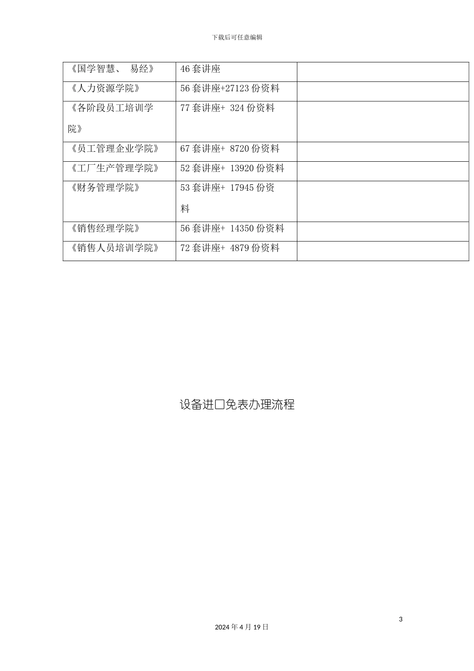 设备进口免表办理流程模板_第3页