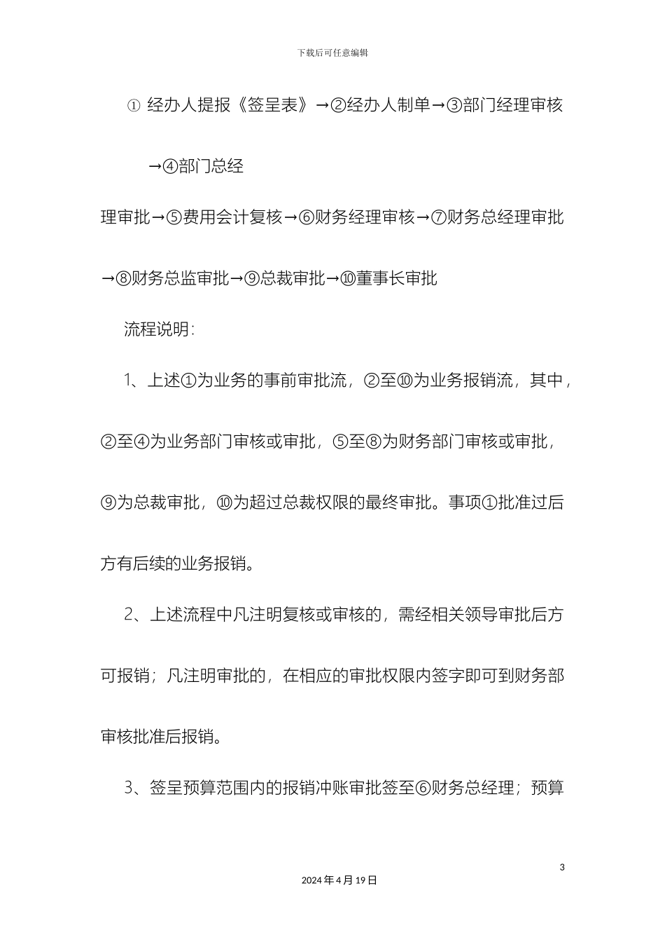 财务报销管理制度模板_第3页