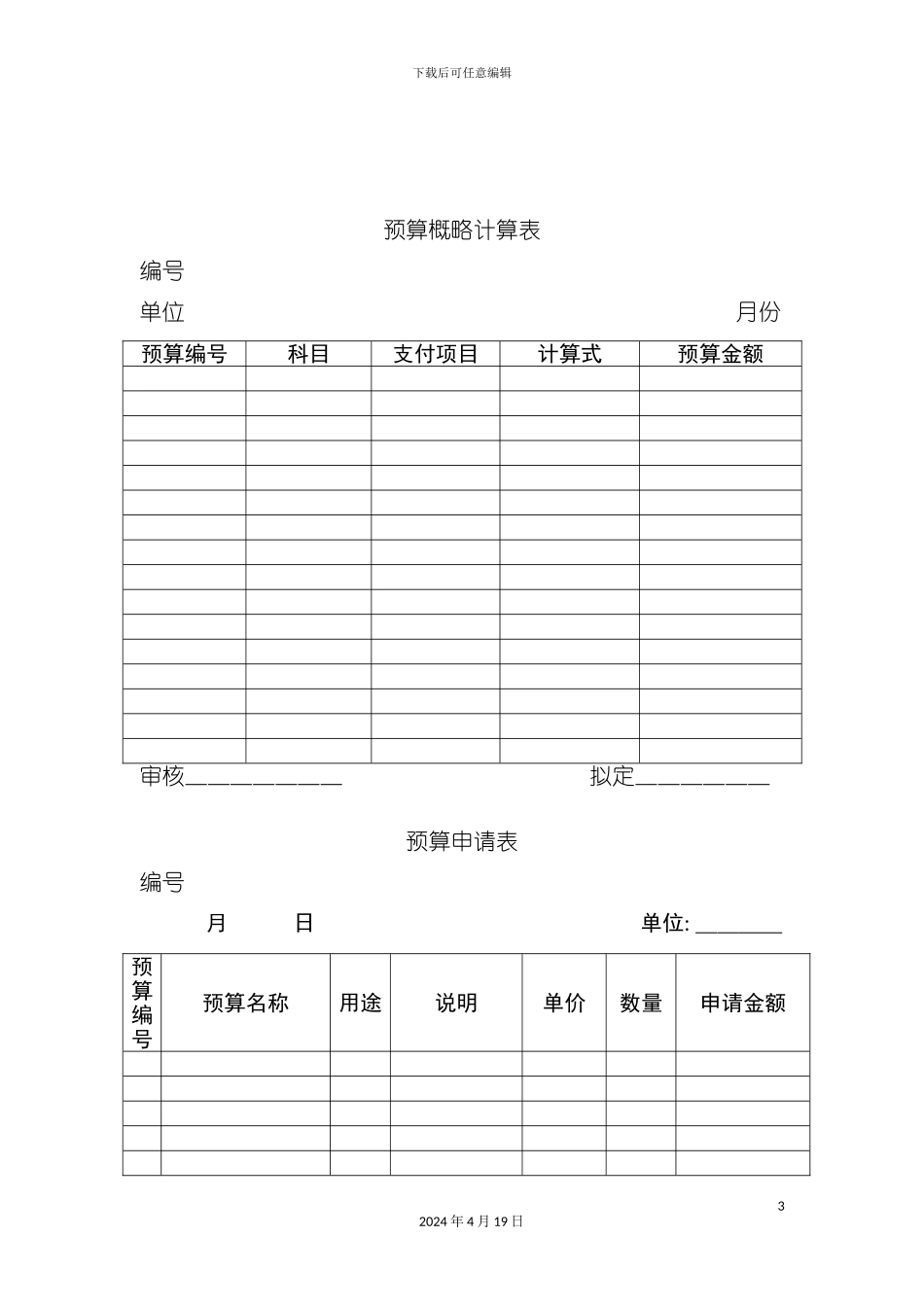 财务管理部整套表格与各职位岗位流程图_第3页