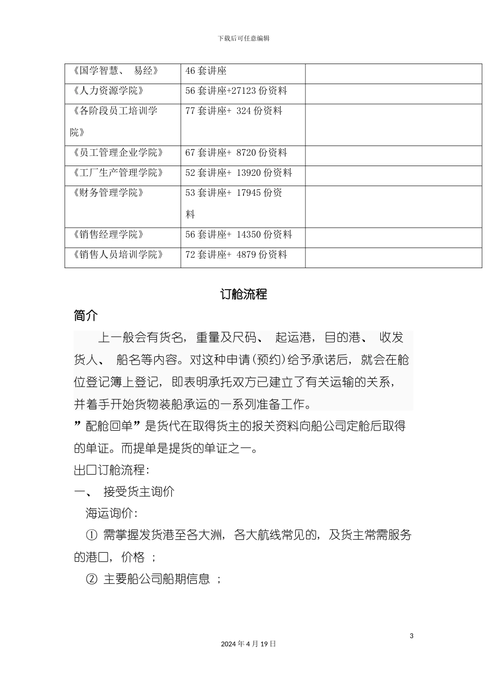 货代相关业务流程介绍模板_第3页